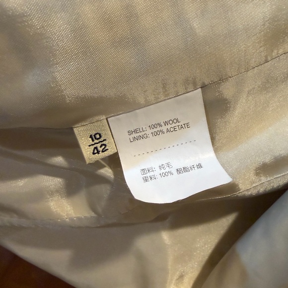 Vintage Aquascutum London 100% Wool Checkered Blazer Size 10/42 - Picture 9 of 12